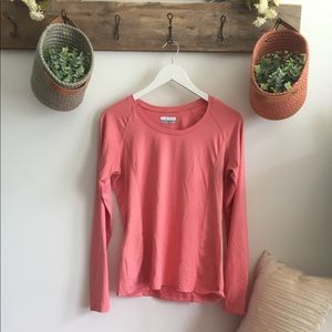 Women's Columbia Pink Striped Long-Sleeve